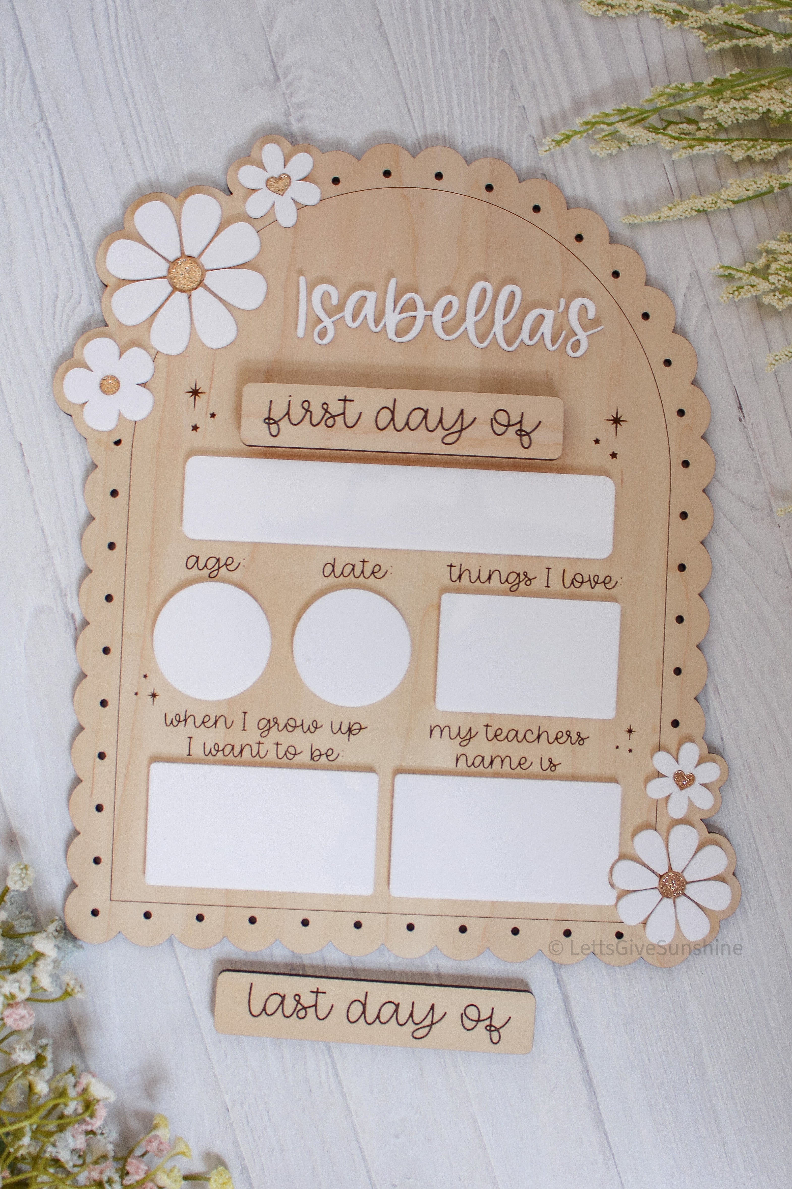 First/Last Day Boards