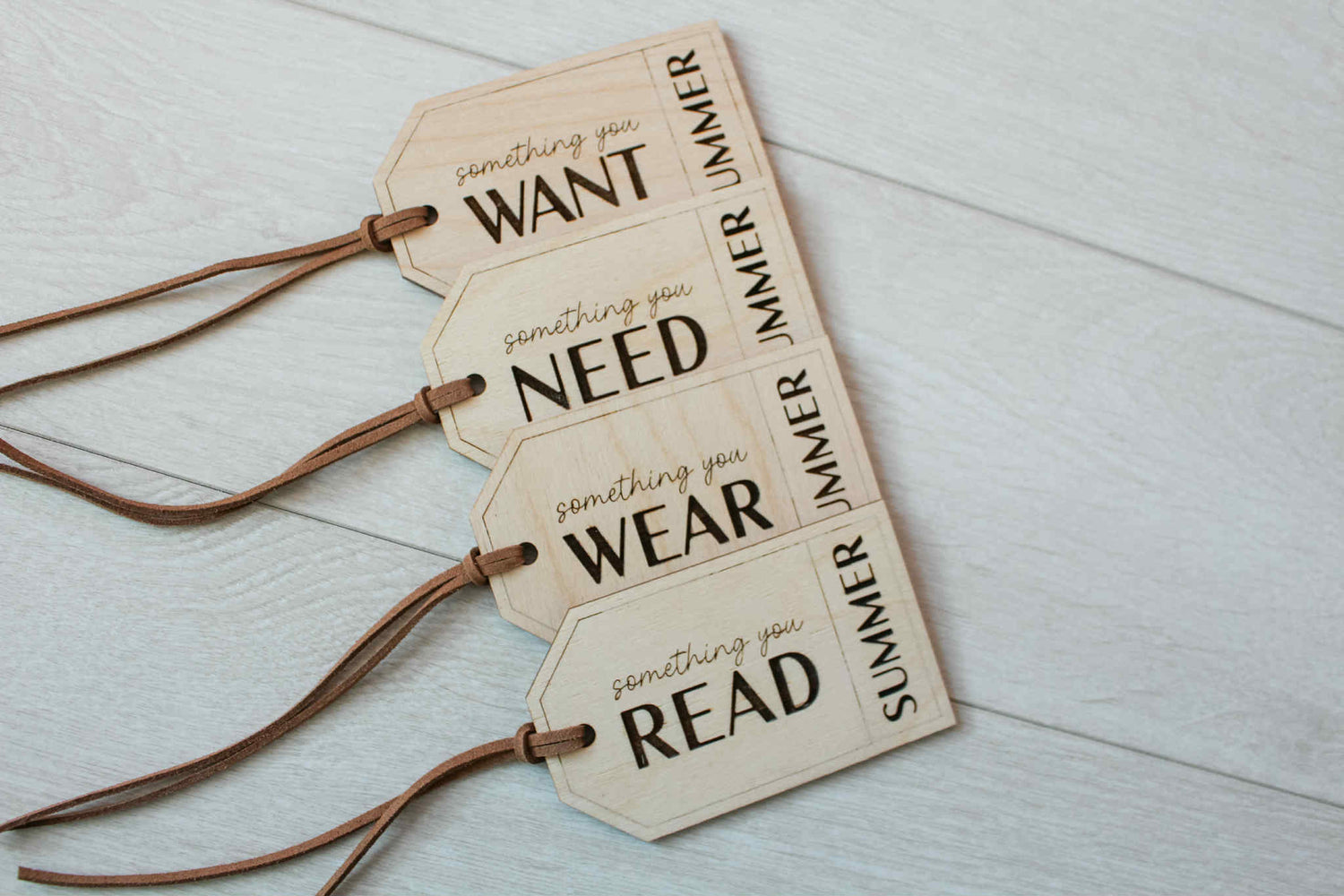 Personalized Christmas Gift Tags: Custom Name Something You Want, Something You Need, Something You Want, Something You Read Tradition