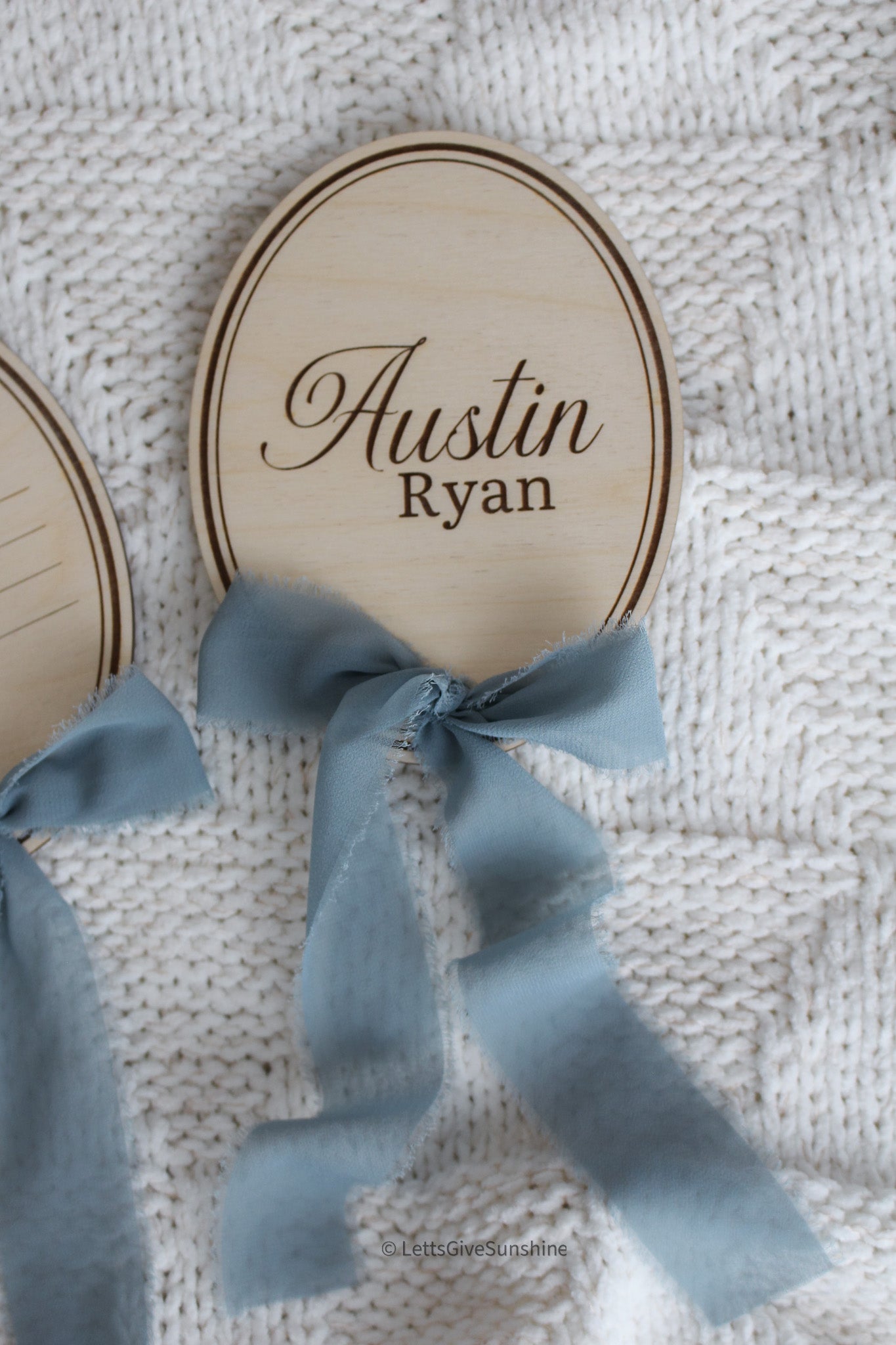 Custom Newborn Name Sign for Hospital Photos & Nursery Keepsakes