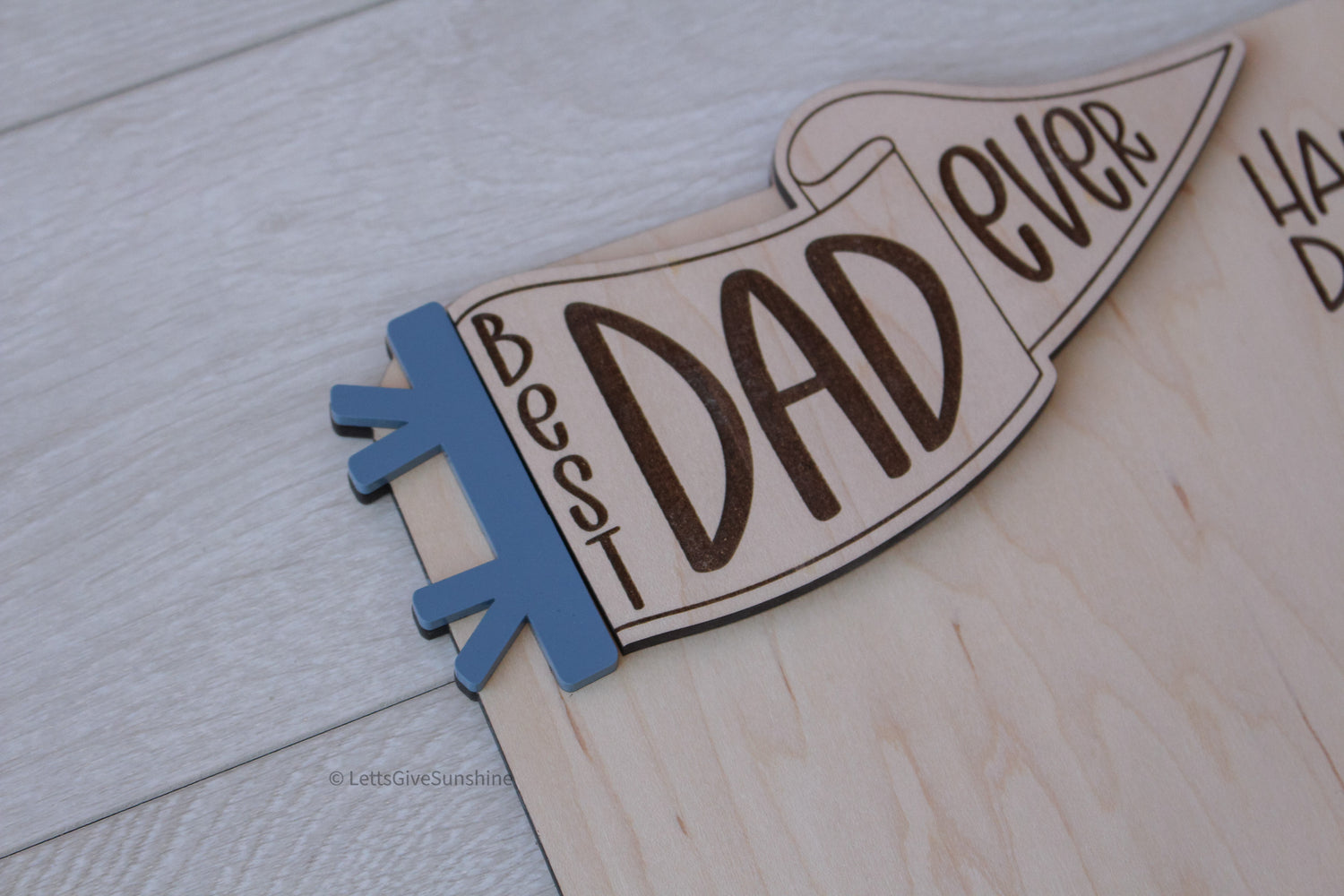 “Best Dad Ever Hands Down” Handprint Sign for Father's Day