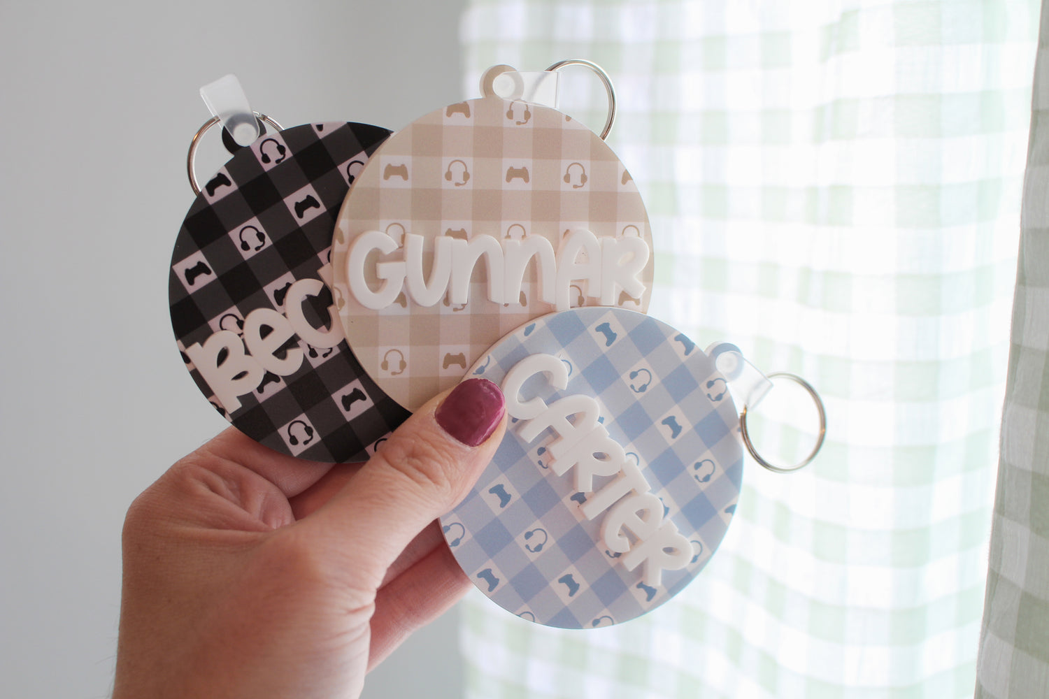 Personalized Gamer Bag Tag | Custom Gaming Backpack Tag | Gamer Name Tag