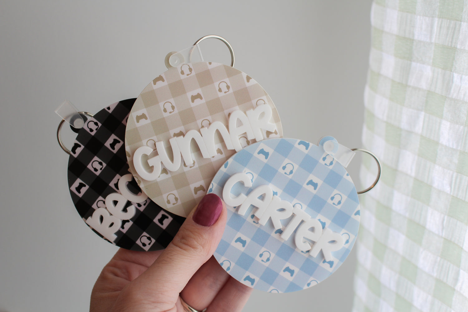 Personalized Gamer Bag Tag | Custom Gaming Backpack Tag | Gamer Name Tag