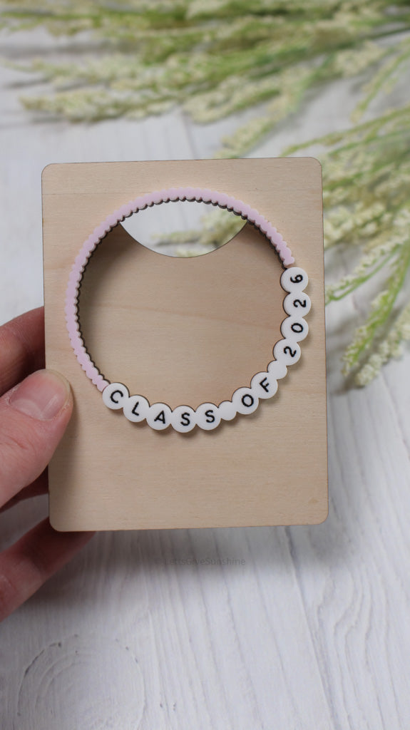 Graduation Friendship Bracelet Photo Fridge Magnet | Class of 2026