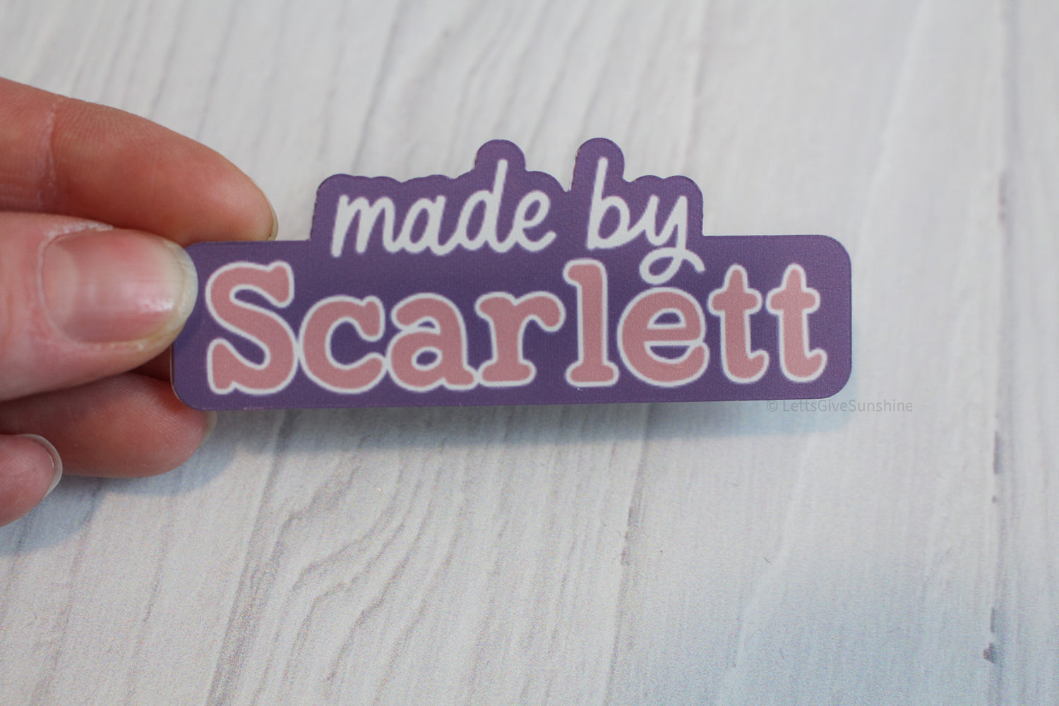 Personalized Kids Artwork Display Magnet- "Made by __"