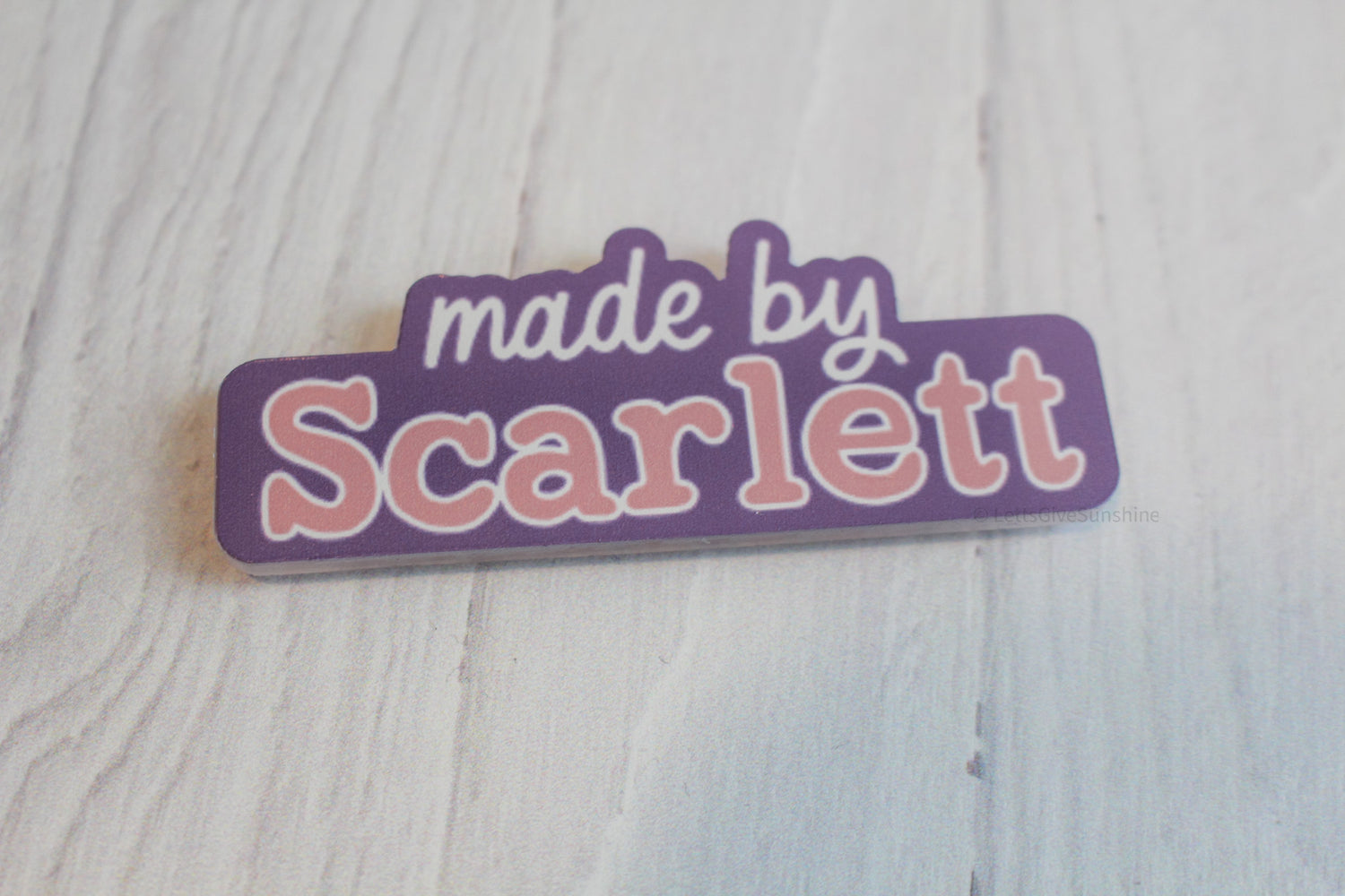 Personalized Kids Artwork Display Magnet- "Made by __"