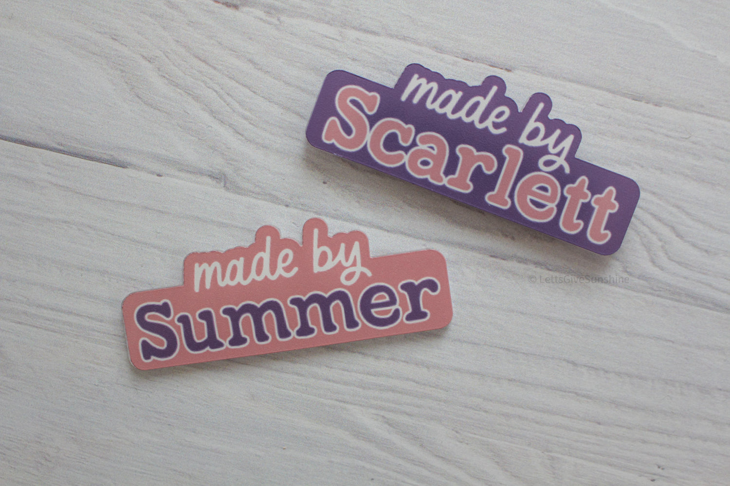 Personalized Kids Artwork Display Magnet- "Made by __"