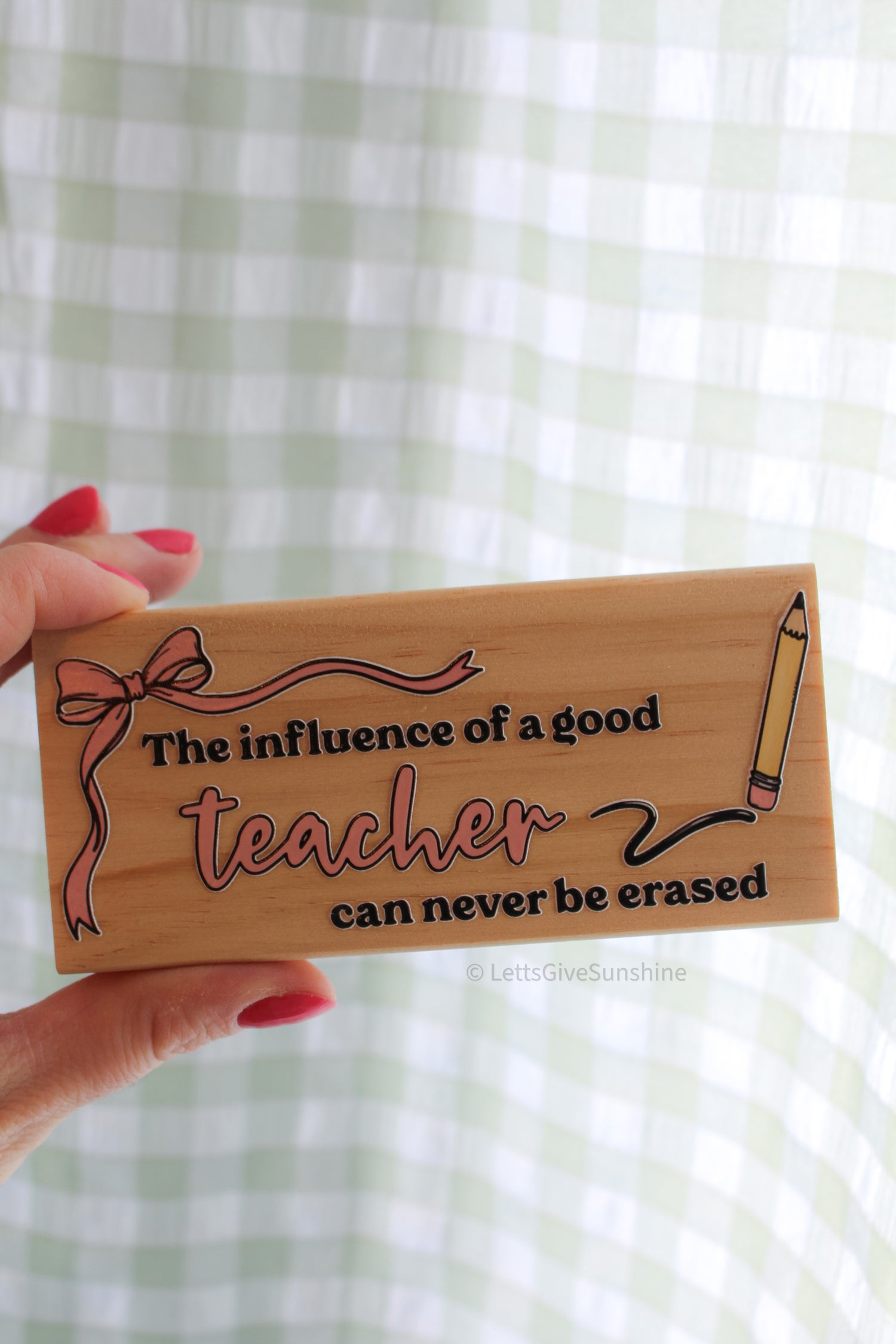 Teacher Whiteboard Eraser Gift | The Influence of a Good Teacher Can Never Be Erased