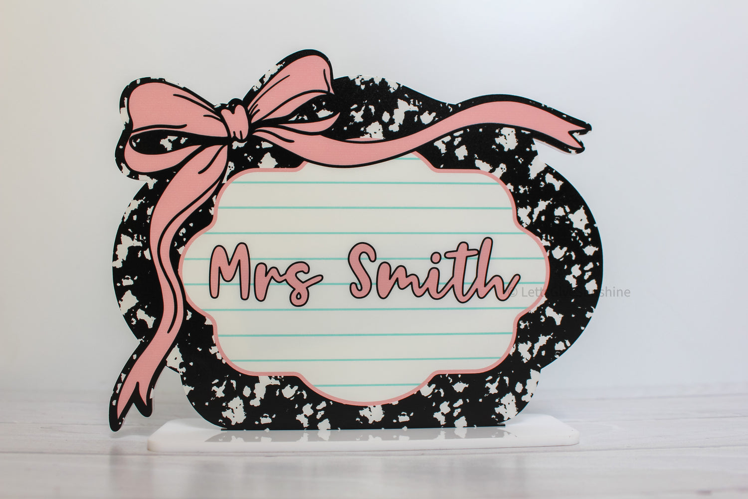 Personalized Teacher Desk Name Sign
