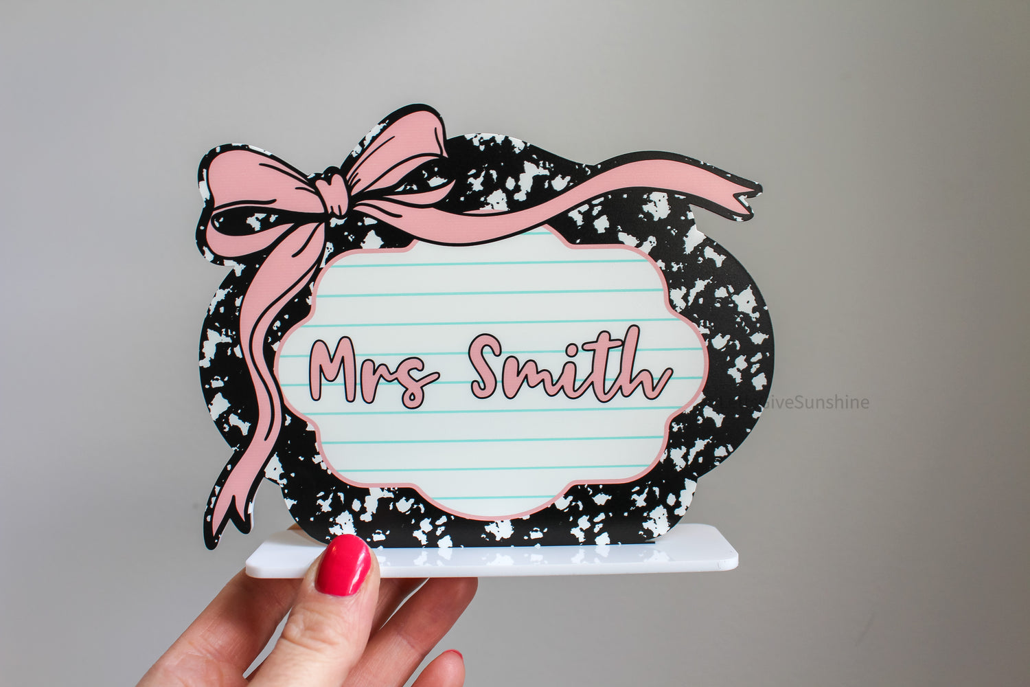 Personalized Teacher Desk Name Sign