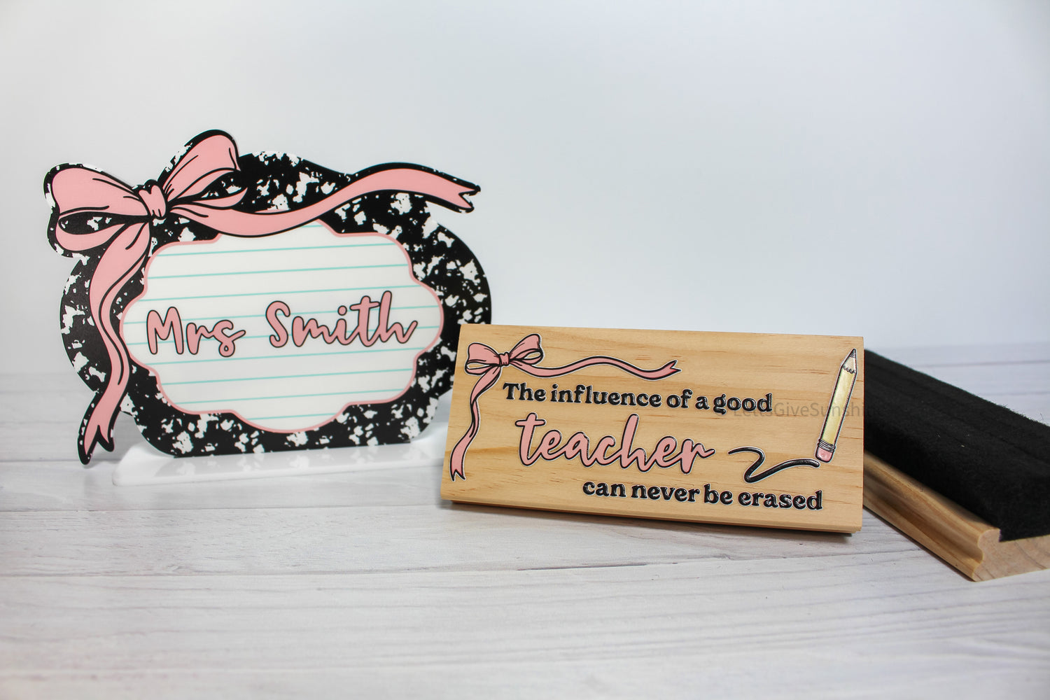 Personalized Teacher Desk Name Sign