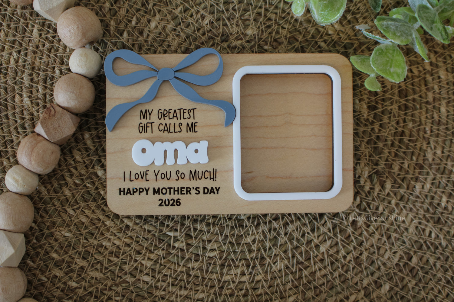 Mom/Grandma/Nana/Oma Photo Frame Magnet