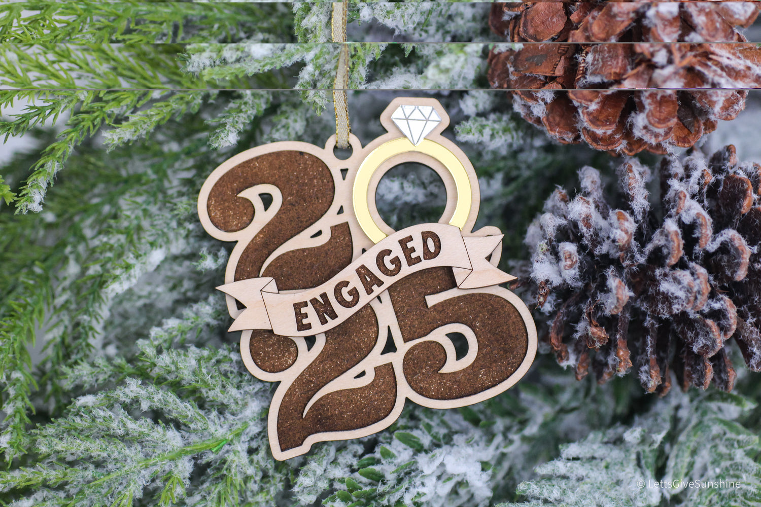 Engaged 2025 Christmas Ornament