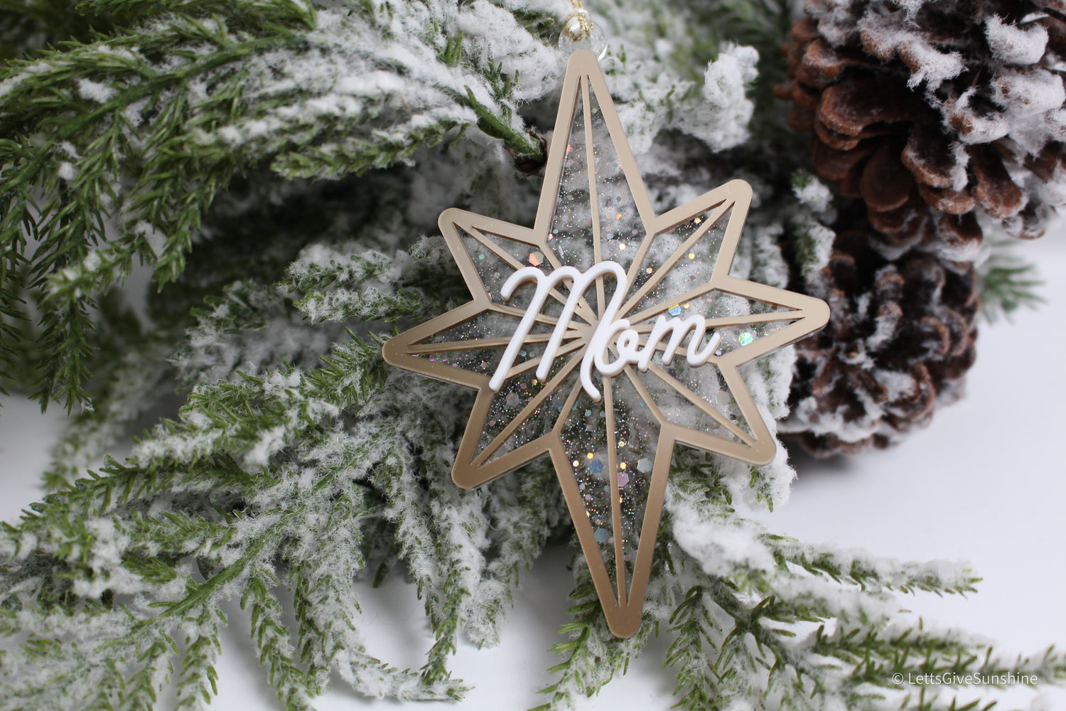 Personalized Starburst Ornament