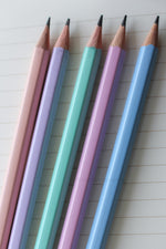 Set of five personalized pastel 