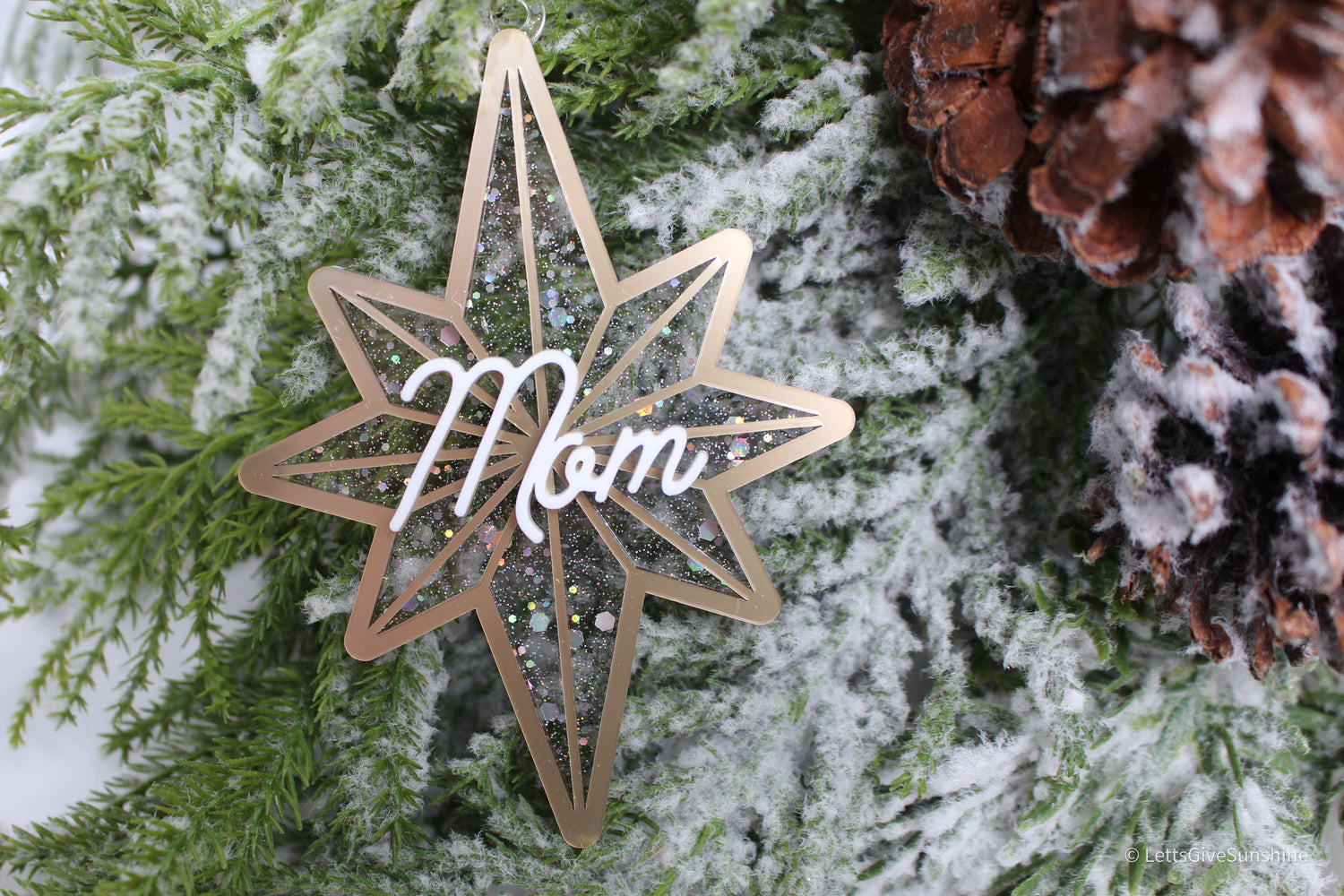 Personalized Starburst Ornament