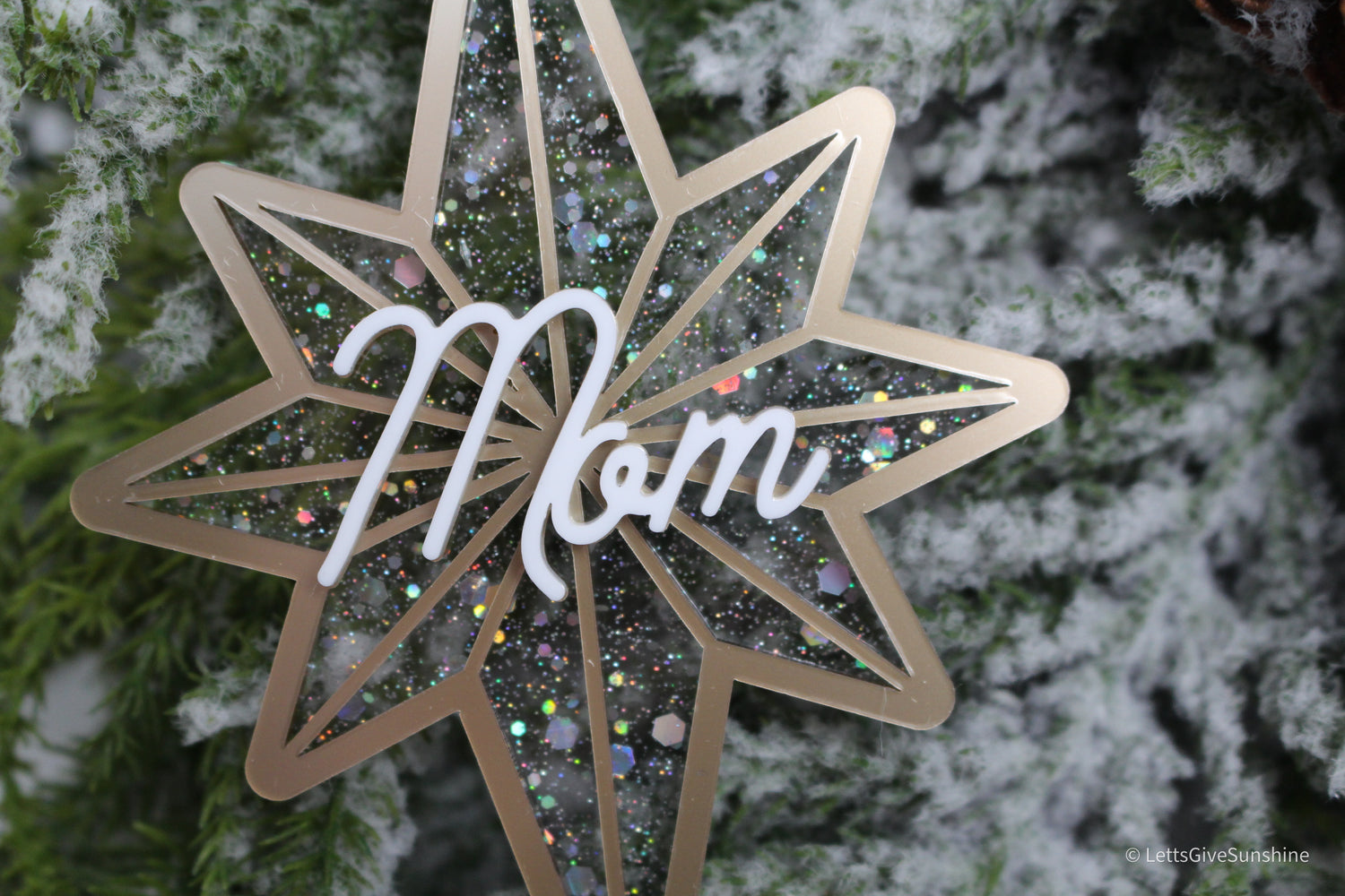 Personalized Starburst Ornament