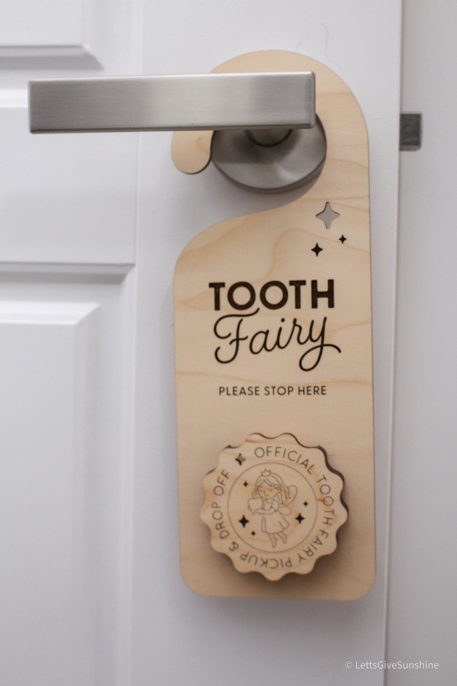 Tooth Fairy Dropoff Door Hanger